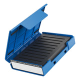 Maxbell Hard Drive Case with Label Multi-Protection Universal for 3.5 inch/M.2 Blue