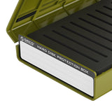 Maxbell Hard Drive Case with Label Multi-Protection Universal for 3.5 inch/M.2 Green