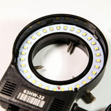 Maxbell Microscope Camera 32 LED Ring Light Lamp Adjustable 110 V Accessories US