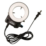 Maxbell Microscope Camera 32 LED Ring Light Lamp Adjustable 110 V Accessories US