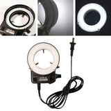 Maxbell Microscope Camera 32 LED Ring Light Lamp Adjustable 110 V Accessories US
