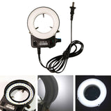 Maxbell Microscope Camera 32 LED Ring Light Lamp Adjustable 110 V Accessories US