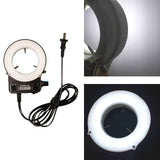 Maxbell Microscope Camera 32 LED Ring Light Lamp Adjustable 110 V Accessories US
