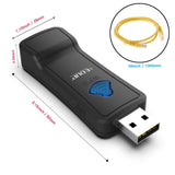 Maxbell USB WiFi Repeater LAN Port Portable 2.4G WiFi Hotspot Extender for TV
