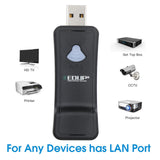 Maxbell USB WiFi Repeater LAN Port Portable 2.4G WiFi Hotspot Extender for TV