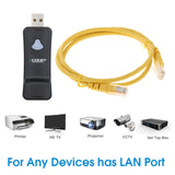 Maxbell USB WiFi Repeater LAN Port Portable 2.4G WiFi Hotspot Extender for TV