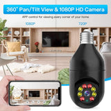 Maxbell E27 Bulb WiFi IP Camera HD 1080P Full Color Wireless Cam for YIIOT