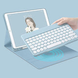 Maxbell Case Wireless Keyboard Mouse for Galaxy Tab S6 Lite 10.4 Non Slip Blue