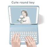 Maxbell Case Wireless Keyboard Mouse for Galaxy Tab S6 Lite 10.4 Non Slip Blue