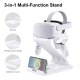 Maxbell Charging Dock VR Stand for Quest 2 Headset & Controllers Easy to Use