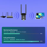 Maxbell USB WiFi Adapter 1800Mbps Dual Band W/ External Antenna WiFi 6 for PC Laptop