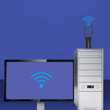 Maxbell USB WiFi Adapter 1800Mbps Dual Band W/ External Antenna WiFi 6 for PC Laptop