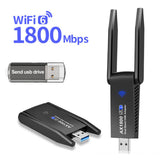 Maxbell USB WiFi Adapter 1800Mbps Dual Band W/ External Antenna WiFi 6 for PC Laptop