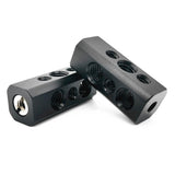 Maxbell Hot Shoe Adaptor with 1/4" 3/8" Threaded Holes Black for Follow Monitor