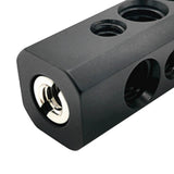 Maxbell Hot Shoe Adaptor with 1/4" 3/8" Threaded Holes Black for Follow Monitor