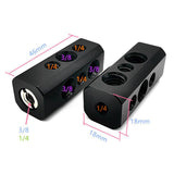 Maxbell Hot Shoe Adaptor with 1/4" 3/8" Threaded Holes Black for Follow Monitor