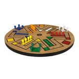 Maxbell Wooden Ludo Board Game Family Dice Games Set for Kids Adults Multiplayer