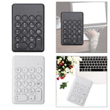 Maxbell Portable 18 Keys 2.4G Wireless Numeric Keypad Number Numpad for PC White