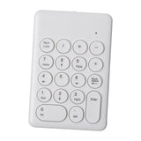 Maxbell Portable 18 Keys 2.4G Wireless Numeric Keypad Number Numpad for PC White