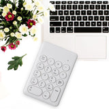 Maxbell Portable 18 Keys 2.4G Wireless Numeric Keypad Number Numpad for PC White