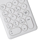 Maxbell Portable 18 Keys 2.4G Wireless Numeric Keypad Number Numpad for PC White