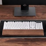 Maxbell Wooden Keyboard Wrist Rest Durable Keyboard Palm Rest Wrist Guard Wrist Pad Length 30cm