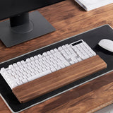 Maxbell Wooden Keyboard Wrist Rest Durable Keyboard Palm Rest Wrist Guard Wrist Pad Length 30cm