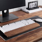 Maxbell Wooden Keyboard Wrist Rest Durable Keyboard Palm Rest Wrist Guard Wrist Pad Length 30cm