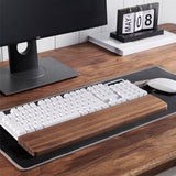 Maxbell Wooden Keyboard Wrist Rest Durable Keyboard Palm Rest Wrist Guard Wrist Pad Length 36cm