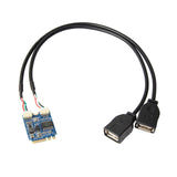 Maxbell M.2 A/E Key to Dual USB 2.0 Cable Durable High Speed Portable High-Quality