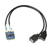Maxbell M.2 A/E Key to Dual USB 2.0 Cable Durable High Speed Portable High-Quality