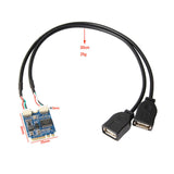 Maxbell M.2 A/E Key to Dual USB 2.0 Cable Durable High Speed Portable High-Quality