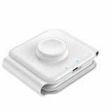 Maxbell 3 in 1 Wireless Charger with Night Light Portable with USB Cable for Office White
