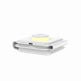 Maxbell 3 in 1 Wireless Charger with Night Light Portable with USB Cable for Office White