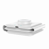Maxbell 3 in 1 Wireless Charger with Night Light Portable with USB Cable for Office White