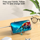 Maxbell 3 in 1 Wireless Charger with Night Light Portable with USB Cable for Office White