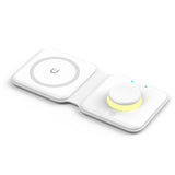 Maxbell Wireless Charger Foldable for iPhone 13/12/SE/11/XS/8 for Mobile Phones White