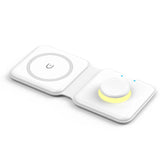 Maxbell Wireless Charger Foldable for iPhone 13/12/SE/11/XS/8 for Mobile Phones White