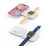 Maxbell Wireless Charger Foldable for iPhone 13/12/SE/11/XS/8 for Mobile Phones White