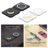Maxbell Wireless Charger Foldable for iPhone 13/12/SE/11/XS/8 for Mobile Phones White