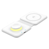 Maxbell Wireless Charger Foldable for iPhone 13/12/SE/11/XS/8 for Mobile Phones White