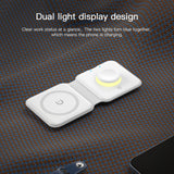 Maxbell Wireless Charger Foldable for iPhone 13/12/SE/11/XS/8 for Mobile Phones White