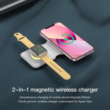 Maxbell Wireless Charger Foldable for iPhone 13/12/SE/11/XS/8 for Mobile Phones White