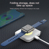 Maxbell Wireless Charger Foldable for iPhone 13/12/SE/11/XS/8 for Mobile Phones White