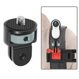 Maxbell Camera Mount Adapter Lightweight Conversion Tripod Adapter for Action Camera Black Titanium