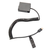 Maxbell Dummy Battery Adapter Spring Cable for Panasonic FZ200 Camera Gx8 G90 G99