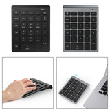 Maxbell Anti Slip Bluetooth Number Pad 28 Keys Number Numpad for PC Windows Computer Black
