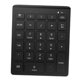 Maxbell Anti Slip Bluetooth Number Pad 28 Keys Number Numpad for PC Windows Computer Black