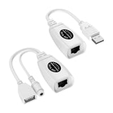Maxbell USB 2.0 Extender to RJ 45 up to 60M/196ft for USB Flash Disk PC Scanner