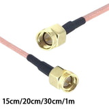 Maxbell SMA Male to SMA Male Adapter RG316 Extension Cable for Extension Cable 1000mm